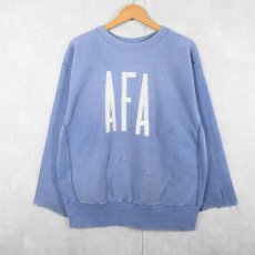 画像1: 70's Champion REVERSE WEAVE 単色タグ USA製 "AIR FORCE ACADEMY" プリントスウェット XL (1)