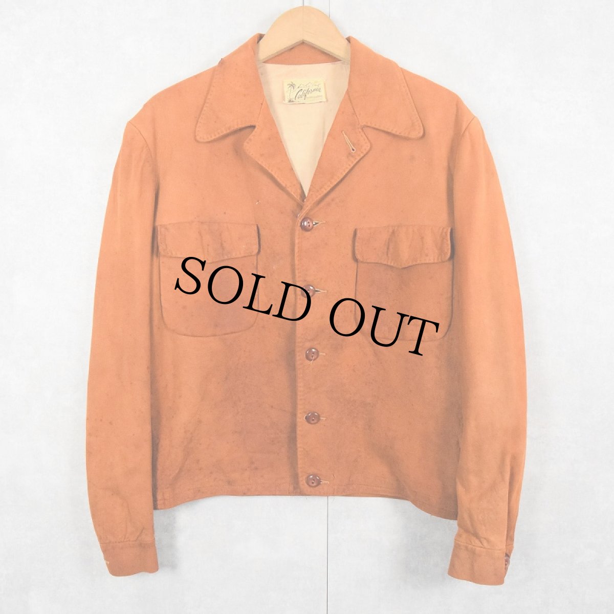 画像1: 50〜60’s MADE IN CALIFORNIA  スエードレザージャケット (1)