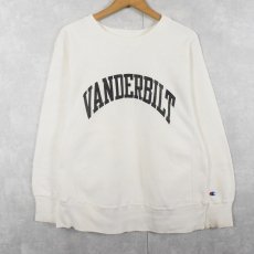 画像1: 80's Champion REVERSE WEAVE トリコタグ USA製 "VANDERBILT" プリントスウェット M (1)