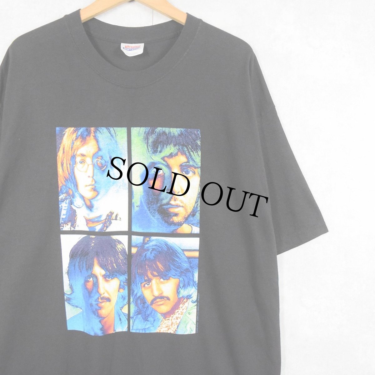 画像1: 2000 THE BEATLES ロックバンドTシャツ BLACK XL (1)