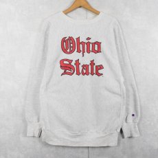 画像1: 90's Champion REVERSE WEAVE "Ohio State" プリントスウェット XXL (1)