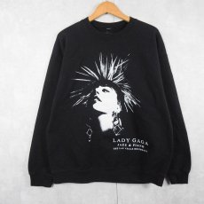 画像1: LADY GAGA "JAZZ&PIANO" アーティストコンサートスウェット BLACK L (1)