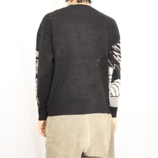 画像3: DEATH NOTE "弥 海砂×L" キャラクタースキーニットセーター BLACK M (3)