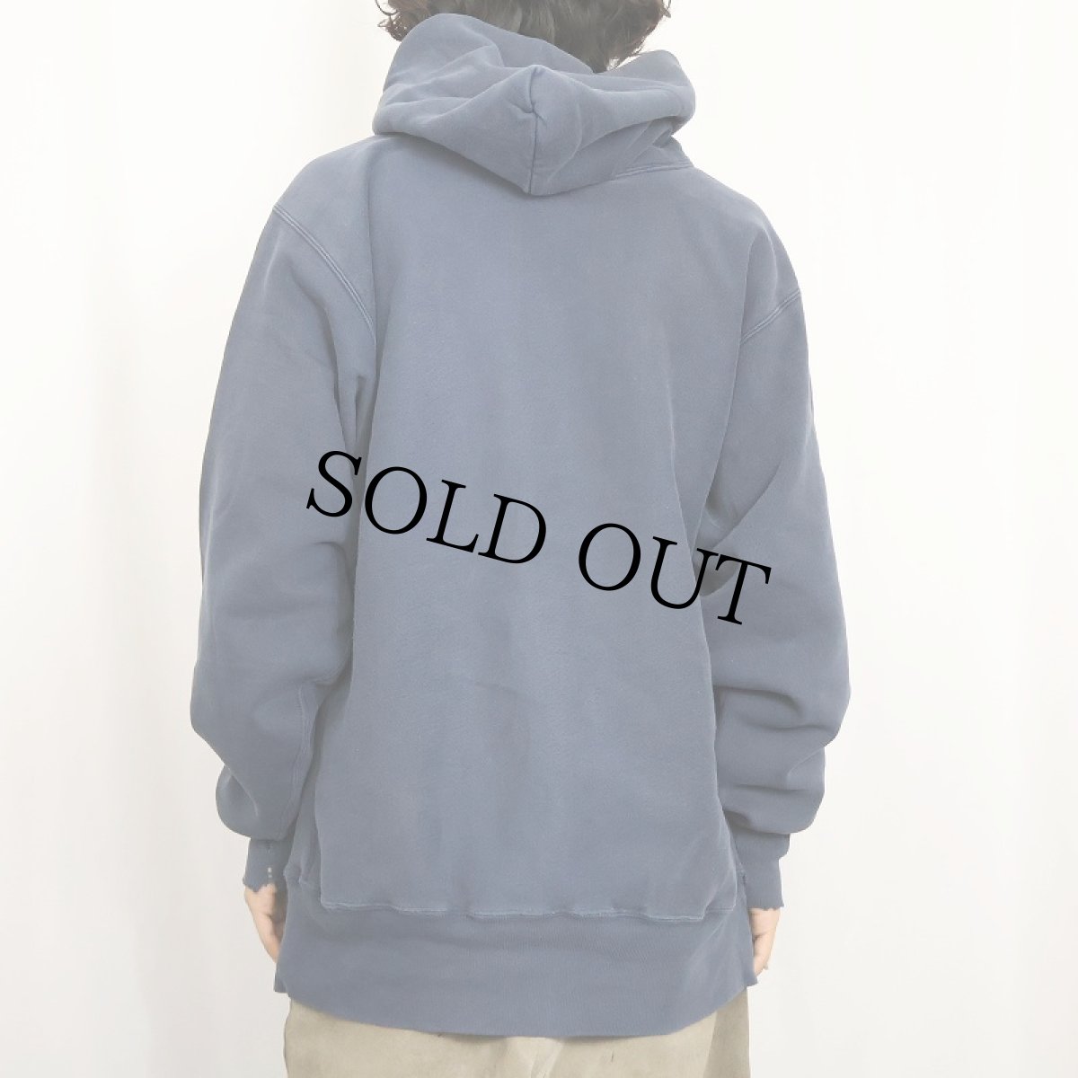 画像3: 90's Champion REVERSE WEAVE "IOWA" プリントスウェットフーディー NAVY XL (3)