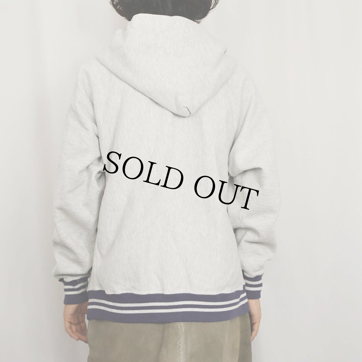 画像3: 90's Champion REVERSE WEAVE USA製 フルスナップ スウェットパーカー L (3)