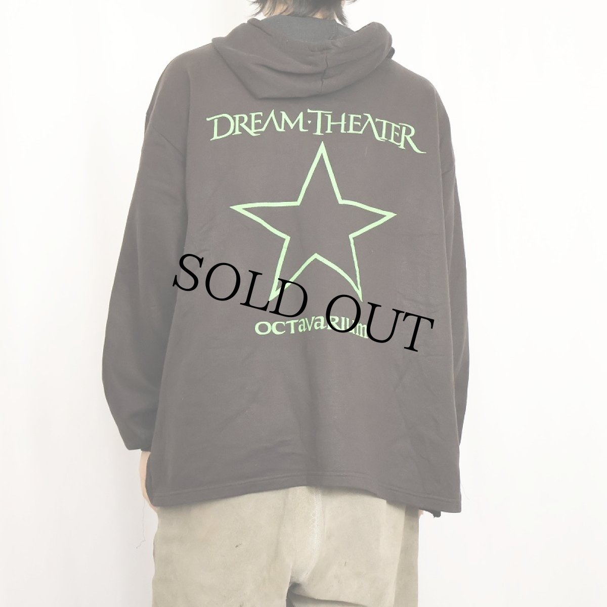 画像4: 2000's Dream Theater "Octavarium" プログレッシブメタルバンド プリントスウェットフーディー BLACK (4)