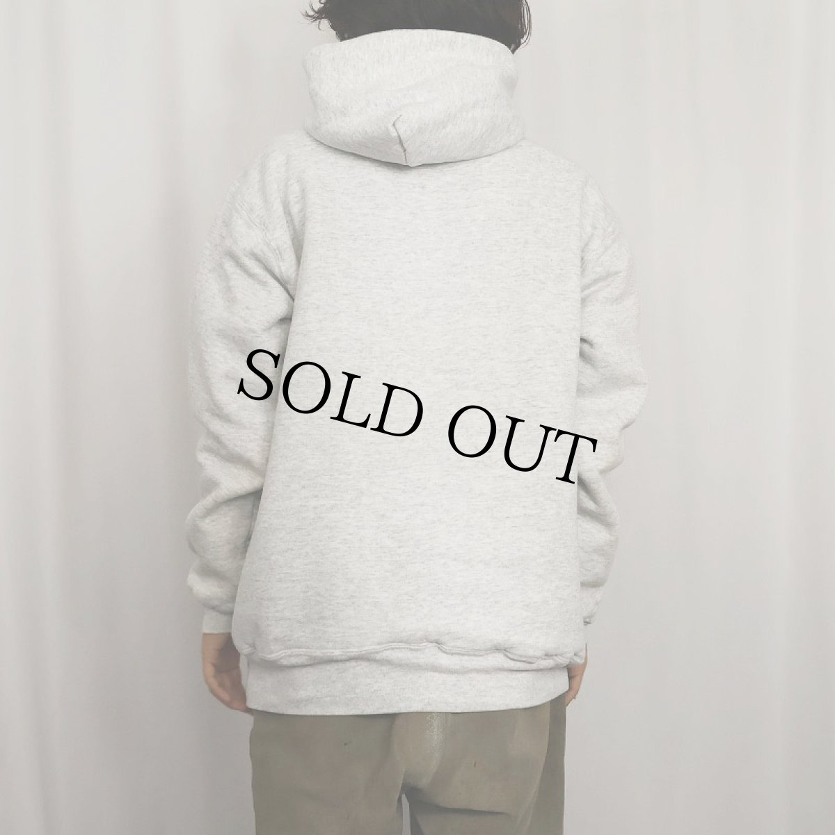 画像3: 90's RUSSELL ATHLETIC USA製 無地 ダブルフェイススウェットフーディー XL (3)