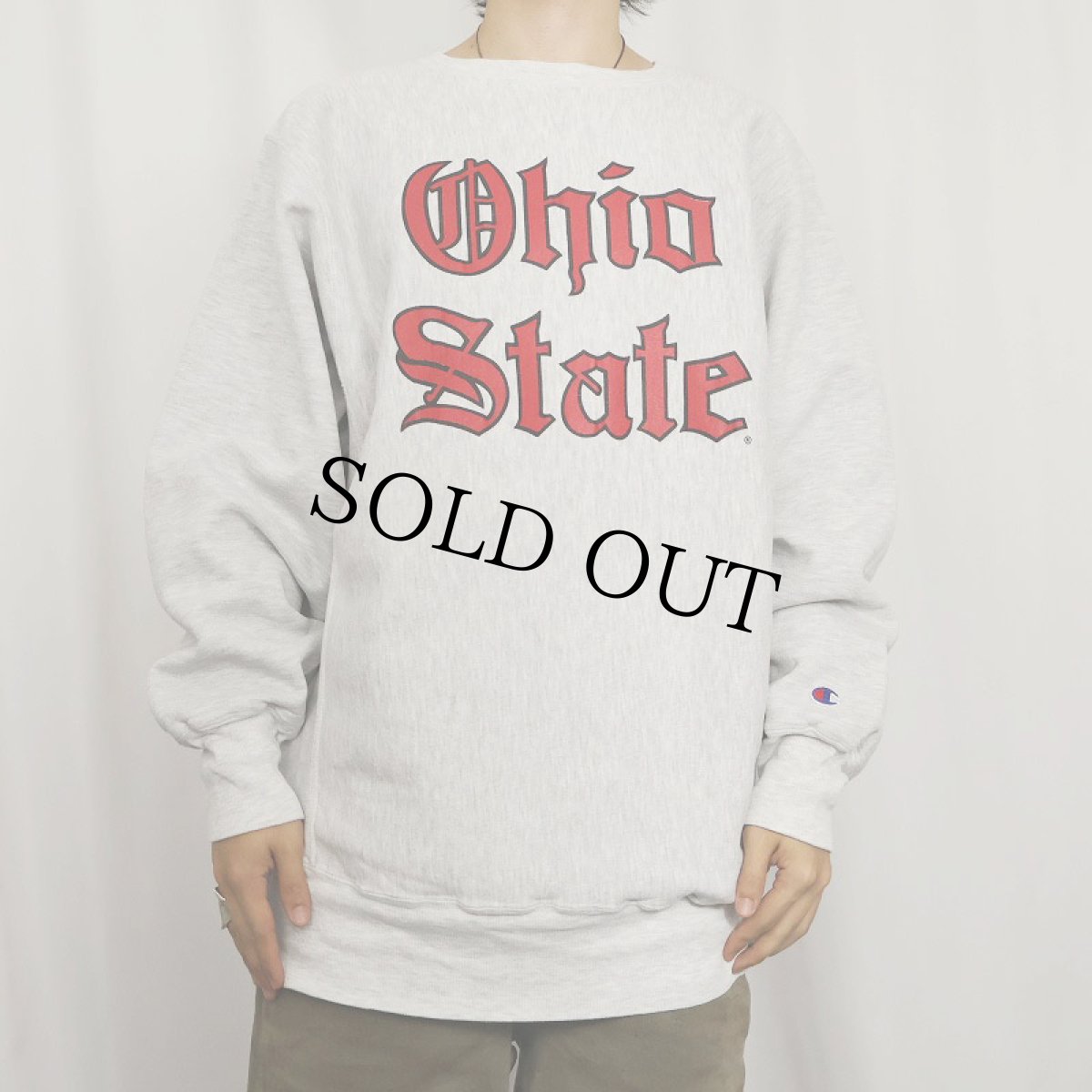 画像2: 90's Champion REVERSE WEAVE "Ohio State" プリントスウェット XXL (2)