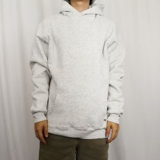 画像2: 90's RUSSELL ATHLETIC USA製 無地 ダブルフェイススウェットフーディー XL (2)