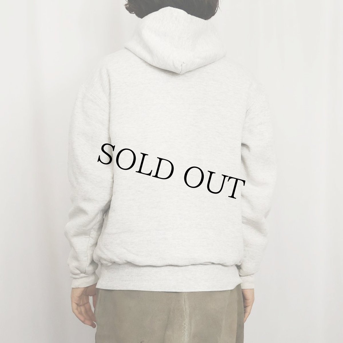 画像3: 90's RUSSELL ATHLETIC USA製 無地 ダブルフェイススウェットフーディー L (3)