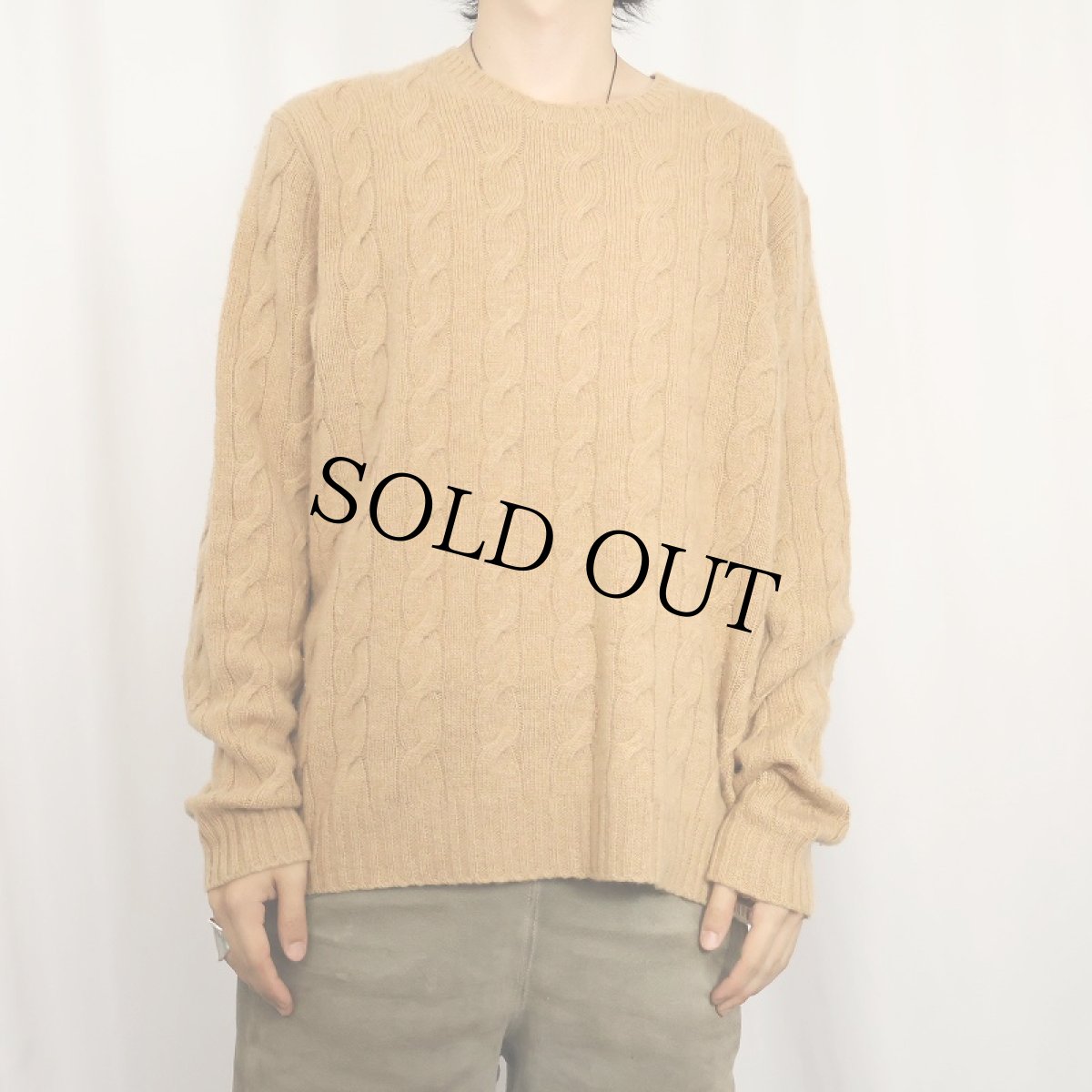 画像2: Ralph Lauren Purple Label ITALY製 カシミアニットセーター XL (2)