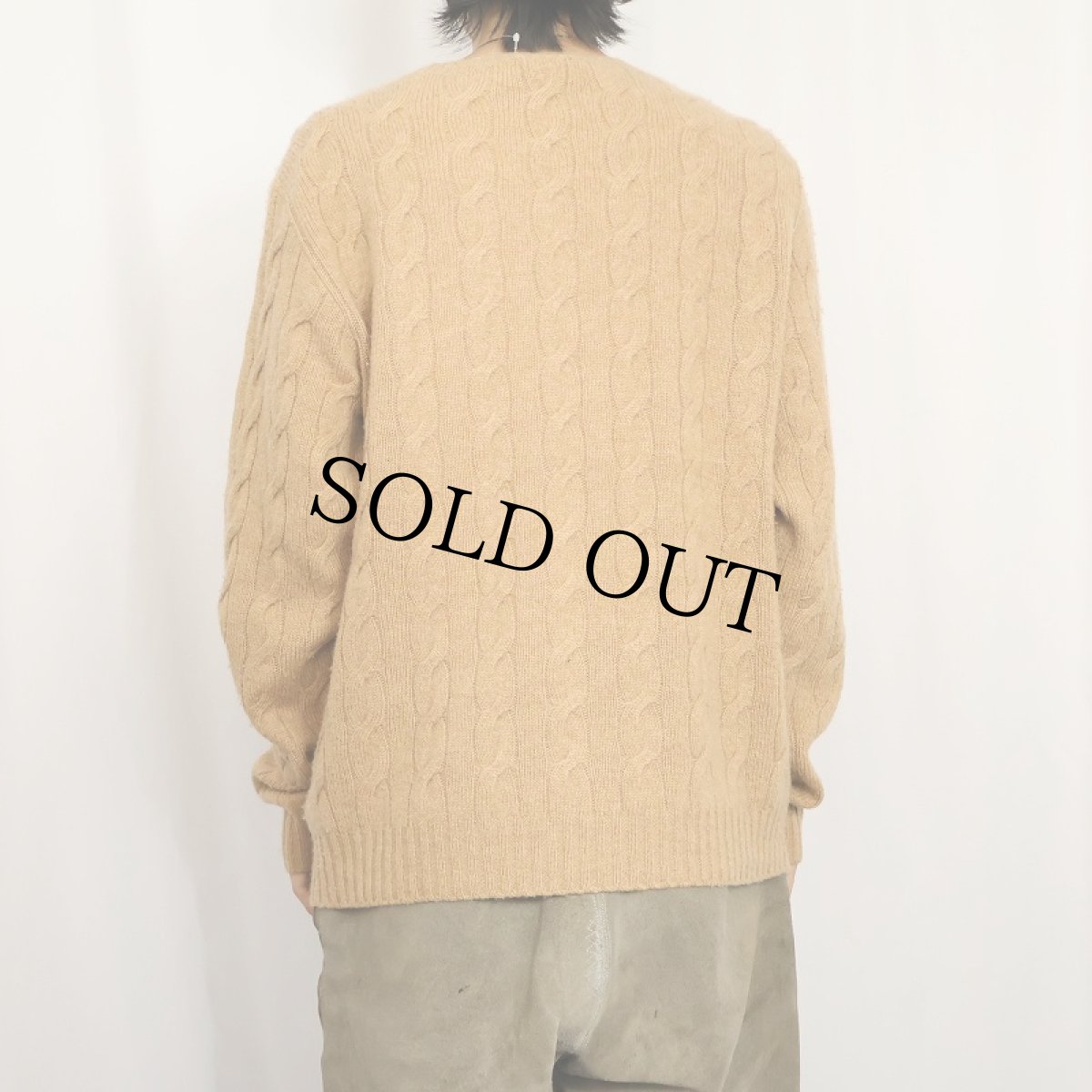 画像3: Ralph Lauren Purple Label ITALY製 カシミアニットセーター XL (3)