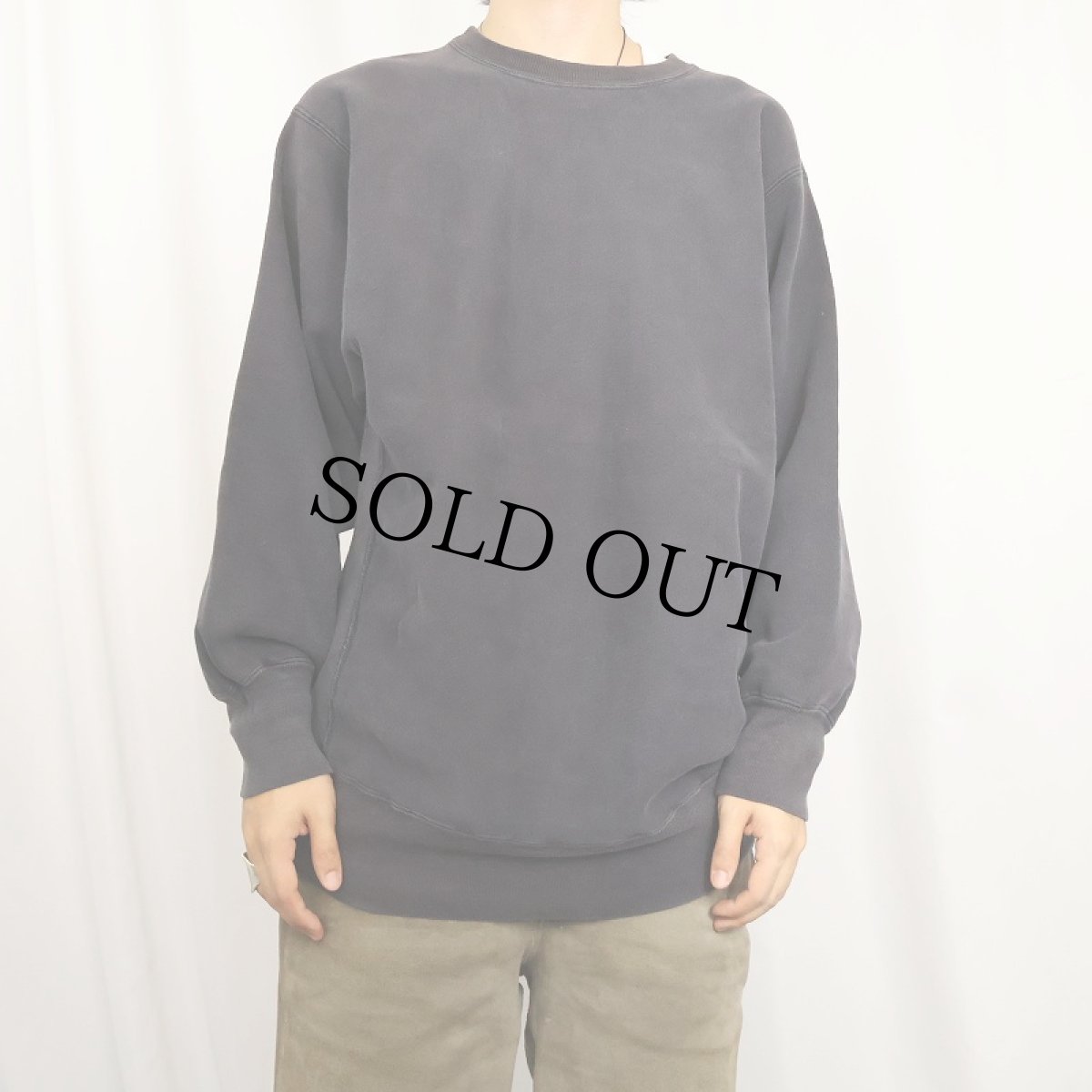 画像2: 90's Champion REVERSE WEAVE USA製 目無しスウェット BLACK XL (2)
