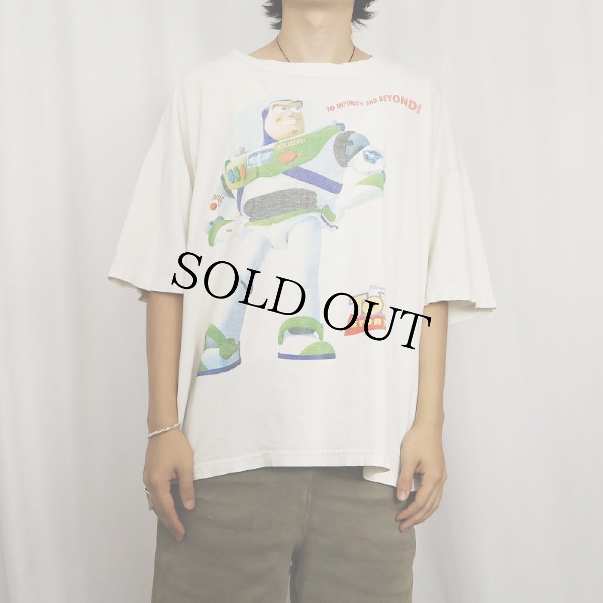 画像2: 90's Disney TOY STORY by STANLEY DESANTIS "Buzz Lightyear" キャラクタープリントTシャツ (2)