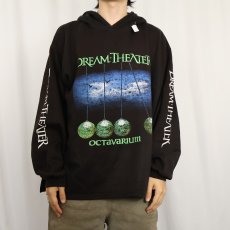 画像3: 2000's Dream Theater "Octavarium" プログレッシブメタルバンド プリントスウェットフーディー BLACK  (3)