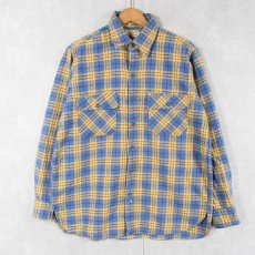 画像1: 80's L.L.Bean "TIMBERLINE SHIRT" チェック柄 ヘビーネルシャツ SIZE16 (1)