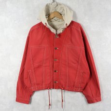 画像1: ON THE ROAD レイヤードデザイン コットン×ナイロンジャケット XL (1)