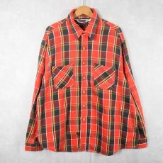 画像1: 80's BIG MAC USA製 チェック柄 ヘビーネルシャツ 2XL (1)