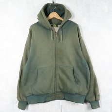 画像1: Cabela's 裏サーマル フェードスウェットジップパーカー XL (1)