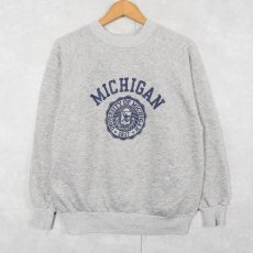 画像1: 70〜80's "MICHIGAN" ラバープリントラグランスウェット (1)