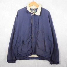 画像1: 90's EMS ナイロンジャケット NAVY L (1)