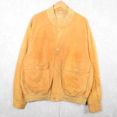 画像1: 80〜90's BERNIE'S "A-1 TYPE" スエードレザージャケット (1)