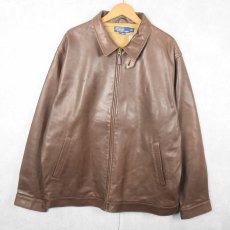 画像1: POLO Ralph Lauren チンスト付き ラムレザージャケット XL (1)