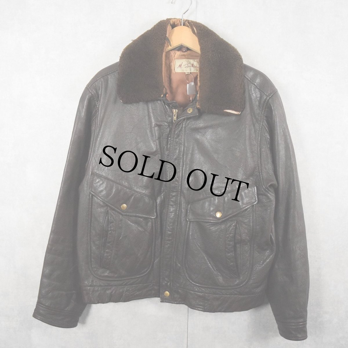 画像1: 90's〜 M.Julian "G-1 TYPE" フライトレザージャケット BROWN SIZE40 (1)
