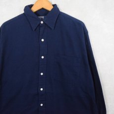 画像1: POLO Ralph Lauren "LOWELL SPORT" コットンシャツ NAVY M (1)