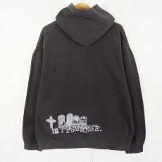 画像2: 2000's My Chemical Romance ロックバンドプリントスウェットフーディー BLACK L (2)