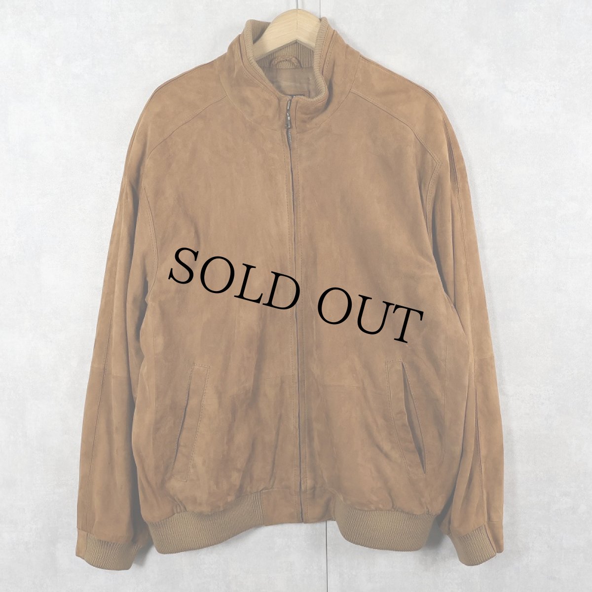 画像1: JOS.A.BANK スウェードレザージャケット L (1)