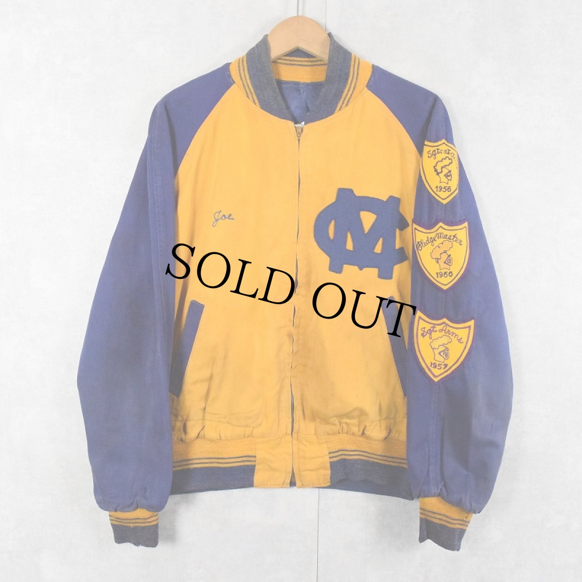 画像1: 50's "Meteors" リバーシブル コットンサテン スタジャン (1)