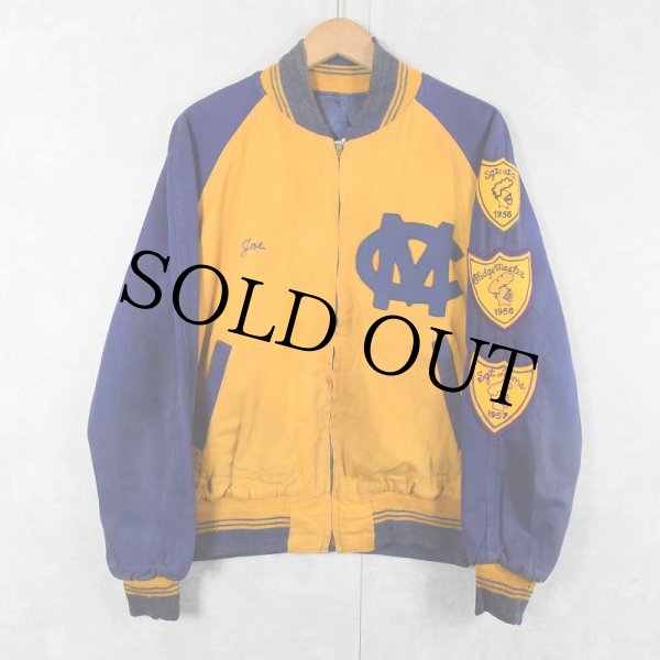 50s 50年代 60s 60年代 ボタスタ スタジャン コットン サテン