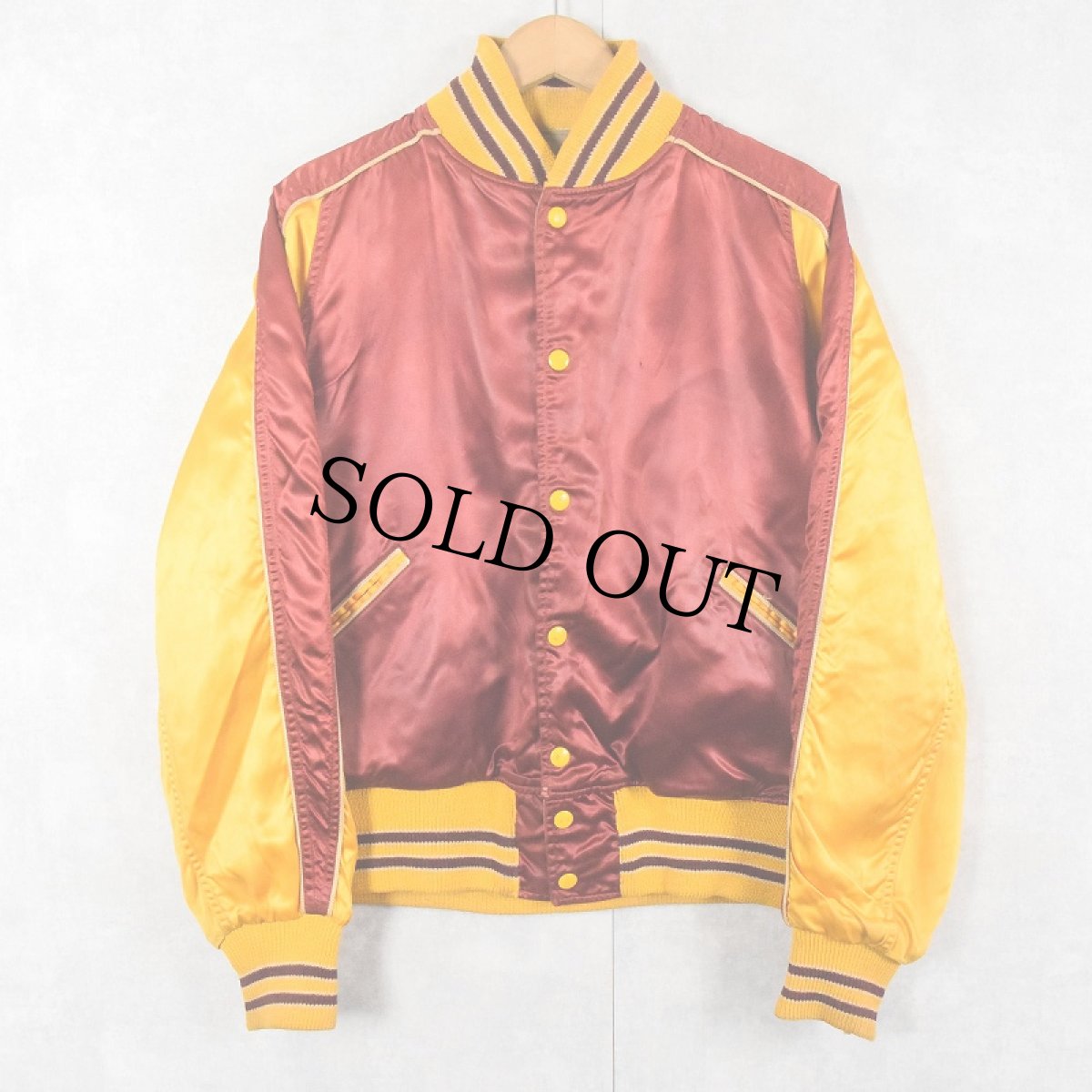 画像1: 40〜50's BUTWIN リバーシブル コットンサテン スタジャン (1)