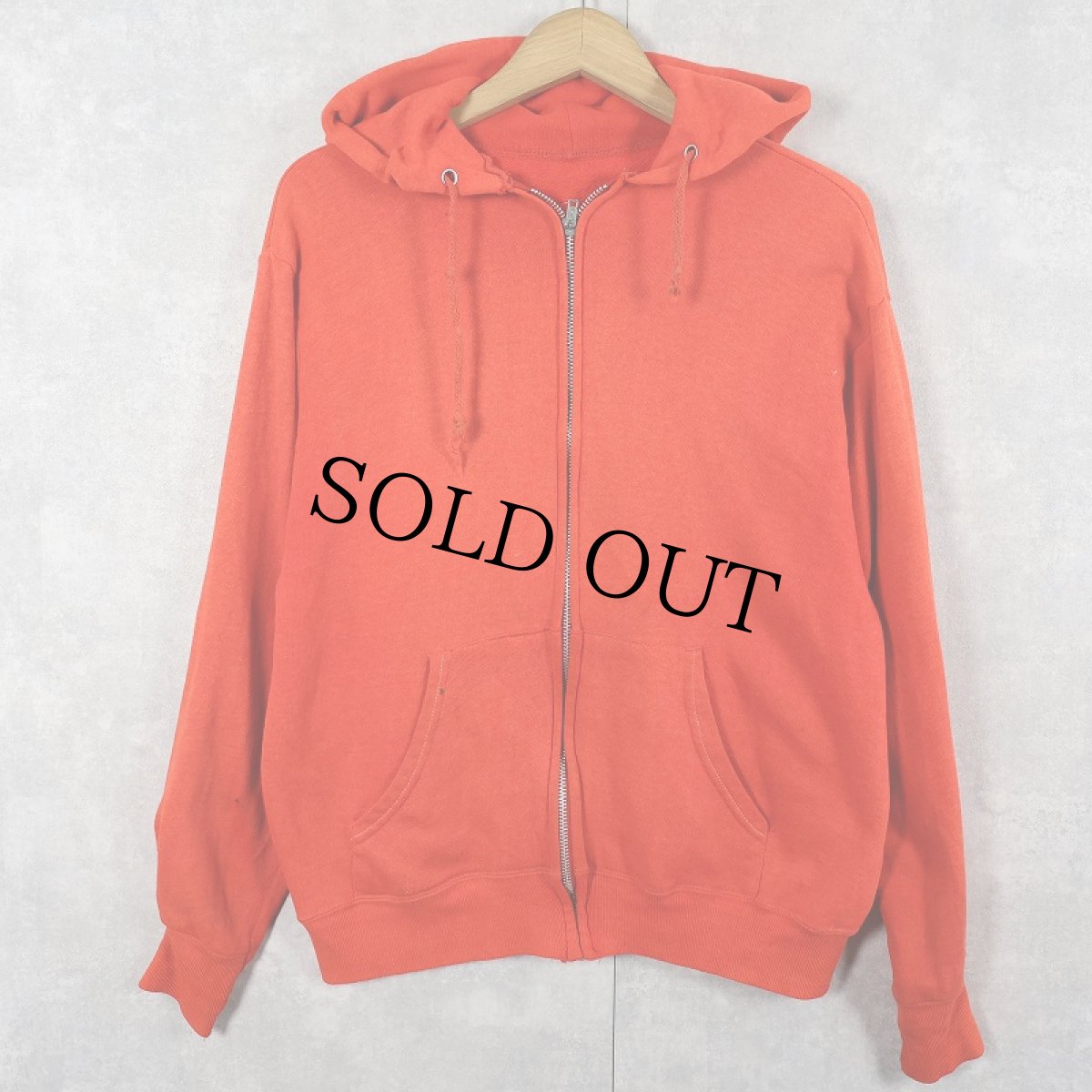 画像1: 70〜80's 無地スウェットジップパーカー (1)