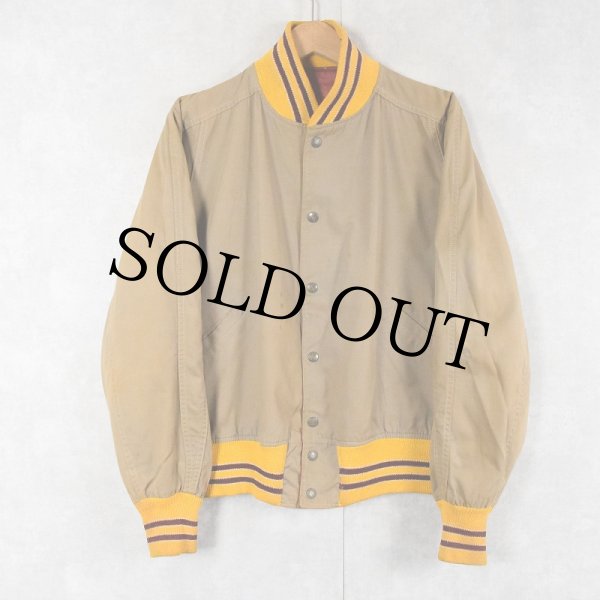 50s 50年代 ボタスタ バトウィン スタジャン コットン サテン