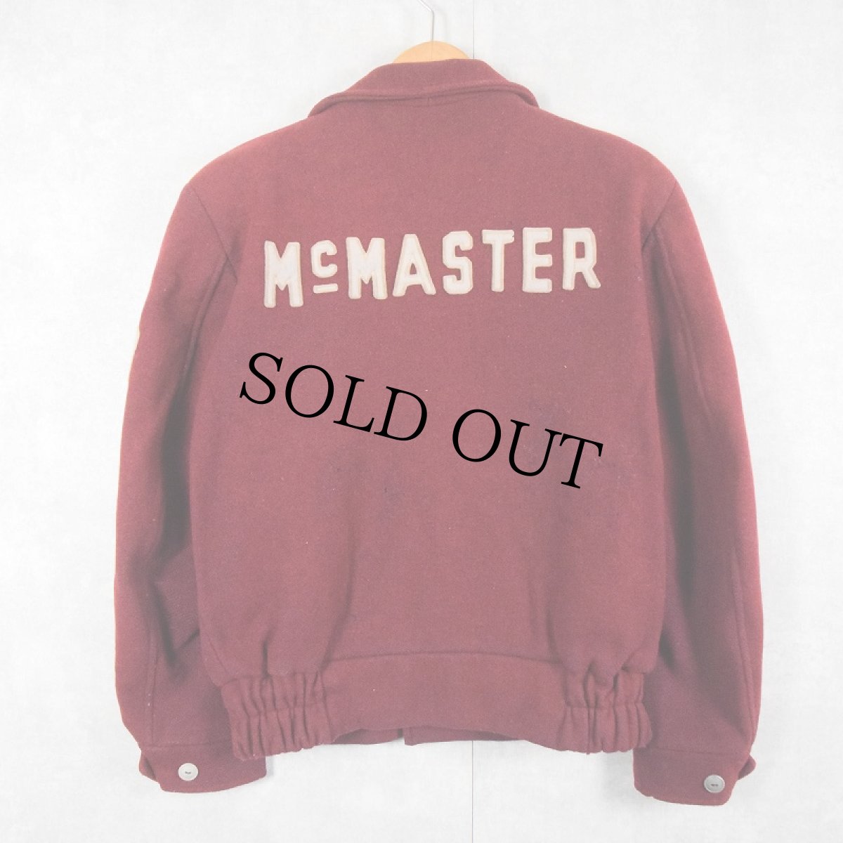 画像2: 60's HAMILTON Cappelli "McMASTER" メルトンウール ボタンスタジャン (2)