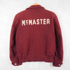 画像2: 60's HAMILTON Cappelli "McMASTER" メルトンウール ボタンスタジャン (2)