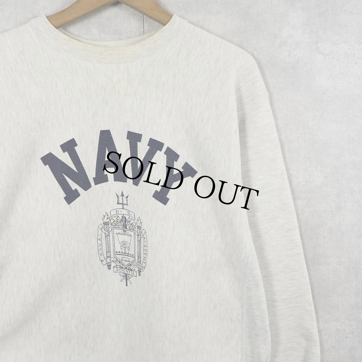 画像1: REVERSE WEAVE TYPE "NAVY" プリントスウェット (1)