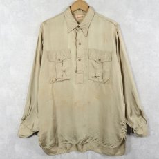 画像1: 40's Goodura サテンシャツ (1)