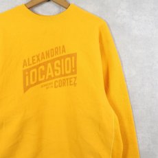 画像1: 90's CAMBER REVERSE WEAVE TYPE USA製 "Alexandria Ocasio-Cortez" 政治家プリントスウェット L (1)