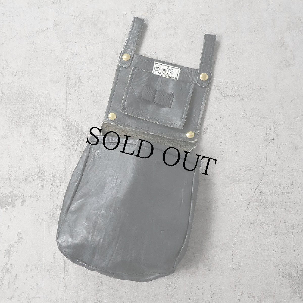 画像1: 〜80's Langlitz Leathers レザーシェルバッグ (1)