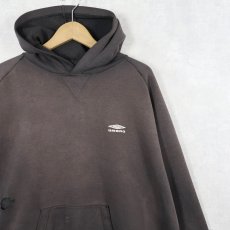 画像1: UMBRO ロゴ刺繍 フェードスウェットフーディー XL (1)
