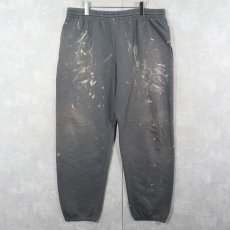 画像1: 2000's FRUIT OF THE LOOM ペンキペイント スウェットパンツ XL (1)