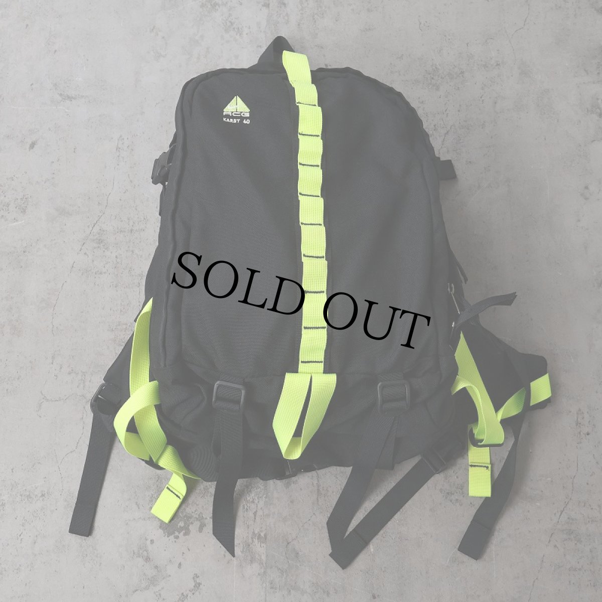 画像1: 90〜2000's NIKE ACG KARST 40 ナイロンバックパック BLACK (1)