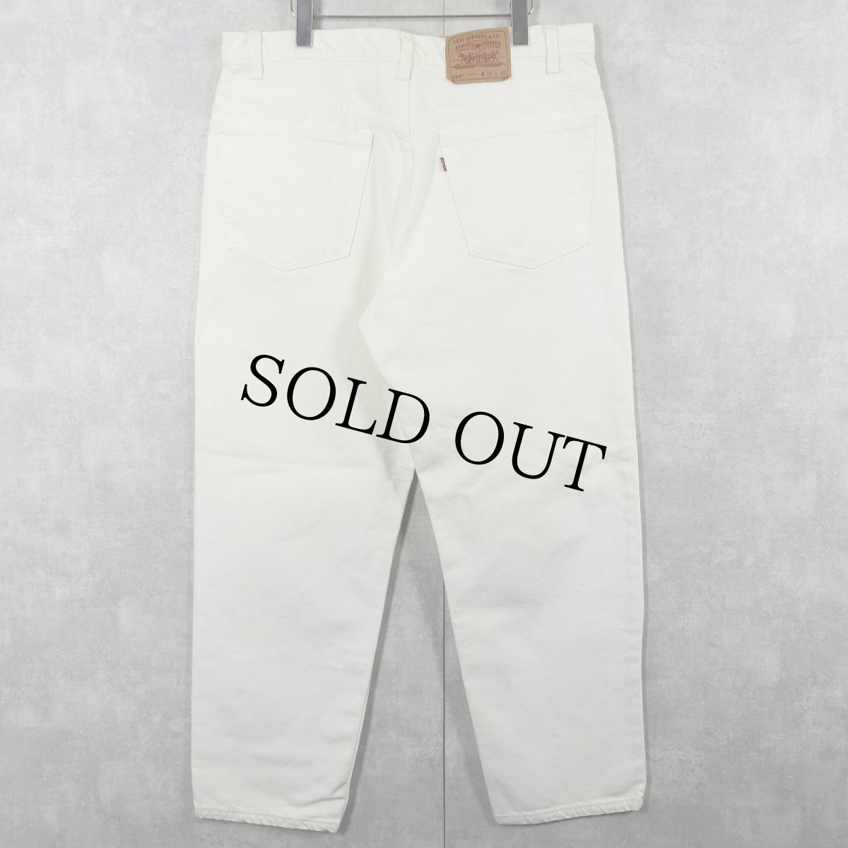画像2: 90's Levi's 550 RELAXED FIT USA製 ホワイトデニムパンツ W37 (2)
