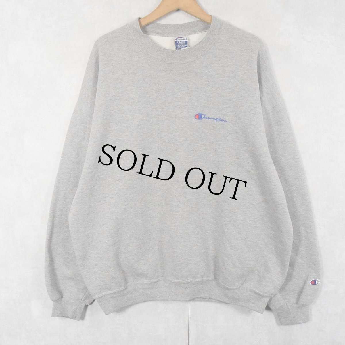 画像1: 90's Champion USA製 ロゴ刺繍スウェット XL (1)