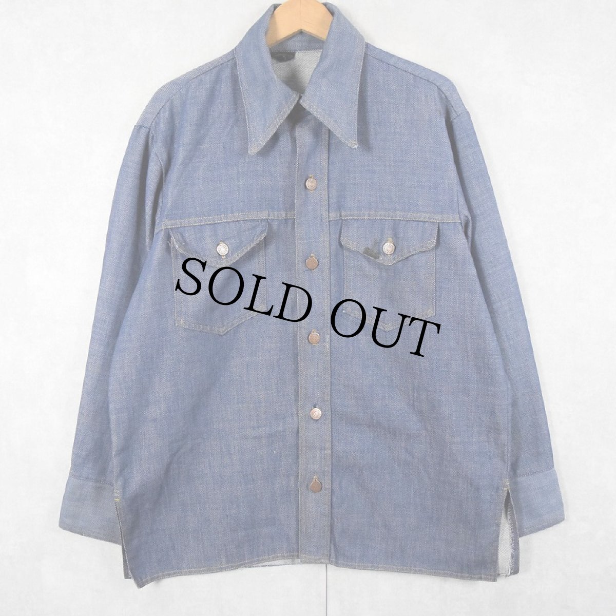 画像1: 70's Sears ROEBUCKS デニムシャツ (1)