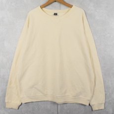 画像1: 90's LANDS' END USA製 前V 鹿の子スウェット XL (1)