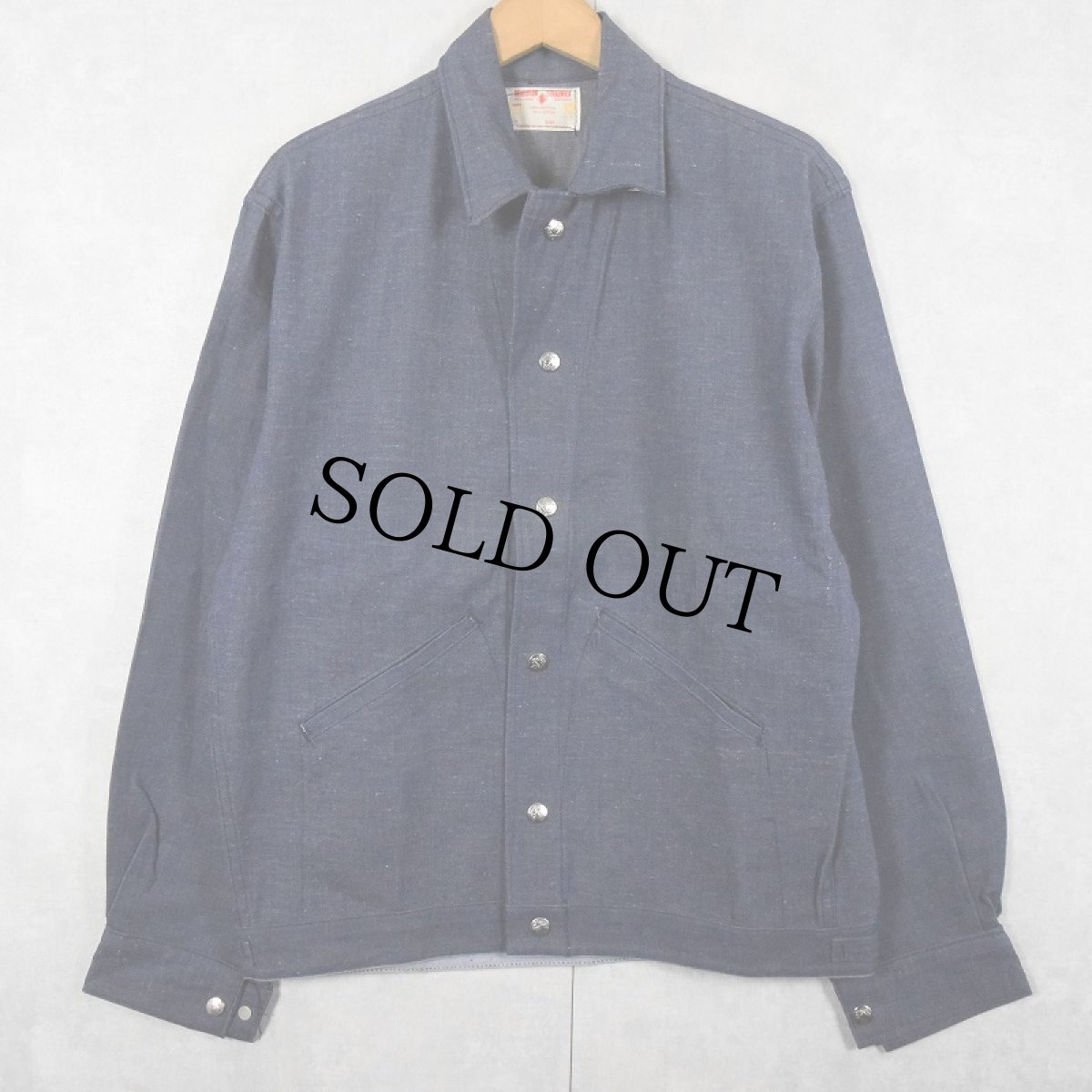 画像1: 70〜80's デニムワークジャケット size38 (1)